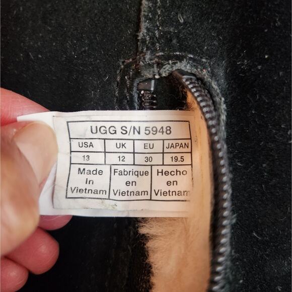 UGG Kids' Lil Sunshine Black Size 13 - Picture 10 of 13